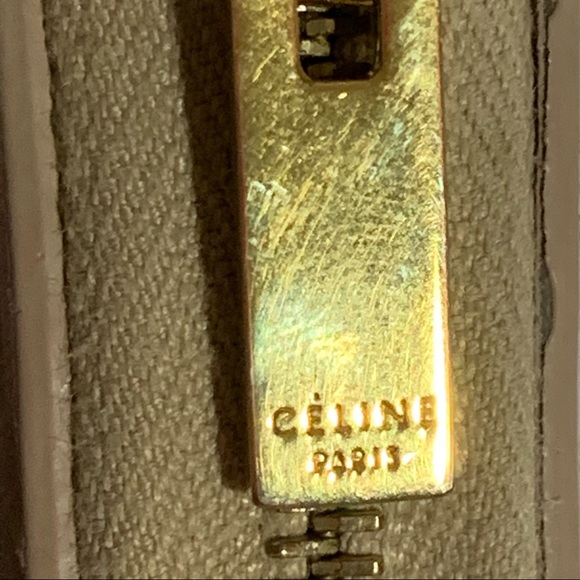 CÉLINE beige/sea Small Zipped Multifuction WALLET - Picture 12 of 15